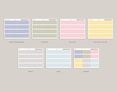 FLEX 3 Hexagon Checklist Planner Stickers for 2023 inkWELL Press Planners IS13
