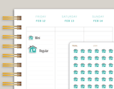 Home Icon Stickers for MakseLife Planner U94