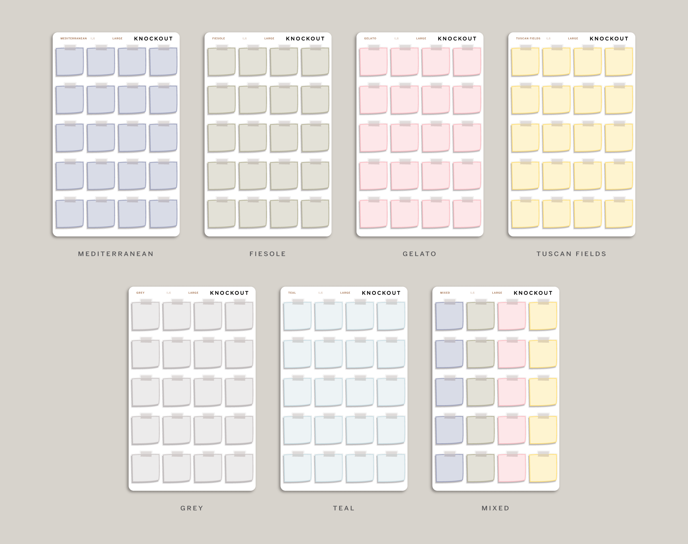 Sticky Note Box Planner Stickers for 2023 inkWELL Press Planners IS3