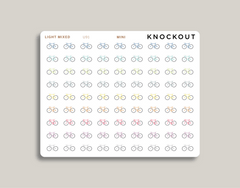 Bicycle Icon Planner Stickers for MakseLife Planner mini light mixed