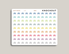 Car Icon Sticker Makselife planner Mini Light Mixed