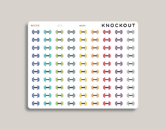 Dumbbell Icon Stickers Makselife Planner mini mixed