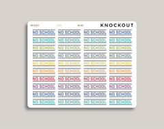 No School Planner Stickers for MakseLife Planner mini mixed