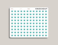 Scale icon sticker makselife planners mini teal
