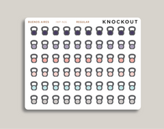 Kettlebell Icon Planner Stickers for 2021 inkWELL Press Planners IWP-N16