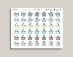 Grocery Basket Icon Planner Sticker for 2021 inkWELL Press Planners IWP-N46