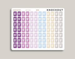 Social Media Icon Planner Stickers for 2021 inkWELL Press IWP-N54