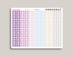 3 Hexagon Checkbox Flags for 2021 inkWELL Press Planners IWP-N58