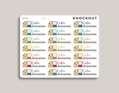 Order Groceries Planner Stickers for Makse Life Planners mixed