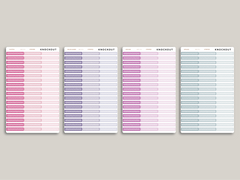 Single Line Box Stickers for 2022 inkWELL Press Planners IWP-P13