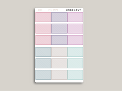 Half Box Stickers for 2022 inkWELL Press Planners IWP-P19