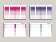 Monthly Planner Stickers for 2022 inkWELL Press Planners IWP-P3