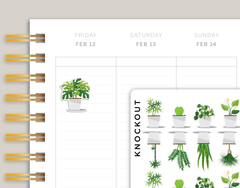Water Plants, Plant Care Icon Planner Stickers cover