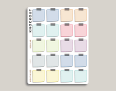Sticky Note / Post It Note Planner Stickers for MakseLife Planner regular light mixed