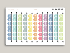 Horizontal Weekend Banner Stickers for MakseLife Planner R21