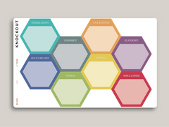 Goal Hexagon with Category Planner Stickers for MakseLife Planners R41