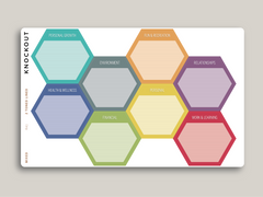 Goal Hexagon with Category Planner Stickers for MakseLife Planners R41