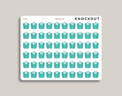 Scale icon sticker makselife planners regular teal