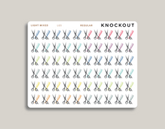 Haircut Appointment Scissor Icon Planner Stickers for MakseLife Planner regular light mixed