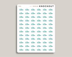 shoe icon sticker makselife planners regular teal