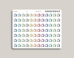 TV Icon Planner Stickers for MakseLife Planner regular mixed