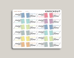 Time To Plan Stickers for MakseLife Planners light mixed