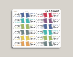 Time To Plan Stickers for MakseLife Planners mixed