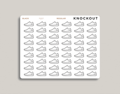 Transparent Running Shoe Icon Planner Stickers FQ57