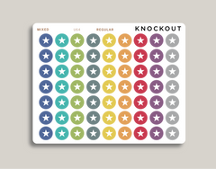 Star Bullet Journal Circle Planner Stickers for Makse Life Planner U64