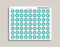 Asterisk Bullet Journal Circle Planner Stickers for Makse Life Planner U64