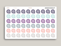 SMALL Teardrop Planner Stickers for 2021 inkWELL Press Planners IWP-W21