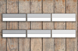 Grayscale Striped Blank Quarter Box Planner Stickers NQ1