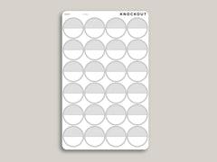 Striped Large Circle Planner Stickers | Mildliner Collection Z-ML1