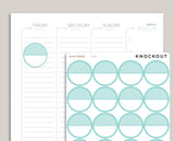 Striped Large Circle Planner Stickers | Mildliner Collection Z-ML1