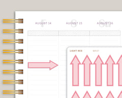 Large Solid Arrow Stickers for MakseLife Planner MH37