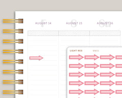 Small Solid Arrow Stickers for MakseLife Planner MM31
