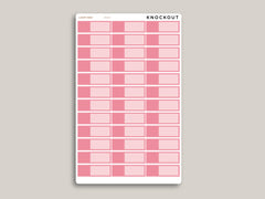 2 Tone Quarter Box Appointment Planner Stickers for MakseLife Planner MH25