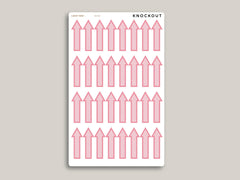 Large Striped Arrow Stickers for MakseLife Planner MH38