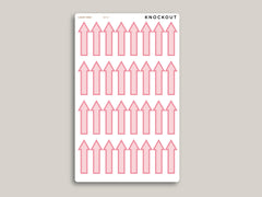 Large Solid Arrow Stickers for MakseLife Planner MH37