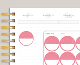 Solid Large Circle Planner Stickers for MakseLife Planner MH36