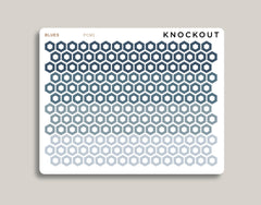 Professional Outlined Mini Hexagons Stickers PCM1