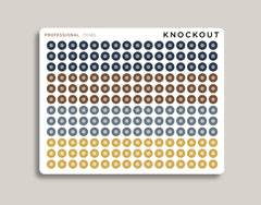 Professional Two Toned Circle/Dot Planner Stickers PCM8