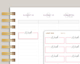 Work Outlined Quarter Box Planner Stickers for MakseLife Planner MH74