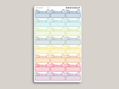 No School Quarter Box Planner Stickers for MakseLife Planner MH78
