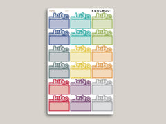 Early Dismissal Half Box Planner Stickers for MakseLife Planner MH77