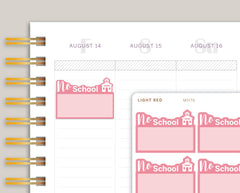 No School Half Box Planner Stickers for MakseLife Planner MH76
