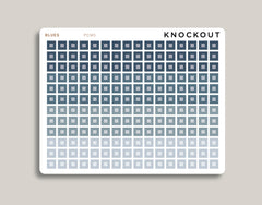 Professional Two Toned Square Checkbox Planner Stickers PCM5
