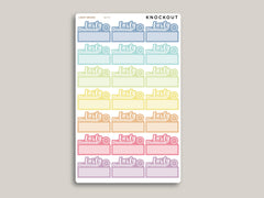 Early Dismissal Quarter Box Planner Stickers for MakseLife Planner MH79