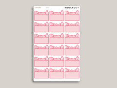 No School Half Box Planner Stickers for MakseLife Planner MH76
