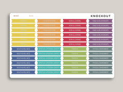 Goal Label Flag Header Stickers for MakseLife Planners MH86